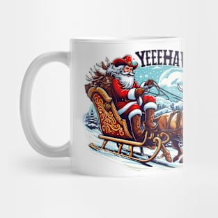 texas christmas santa cowboy Mug